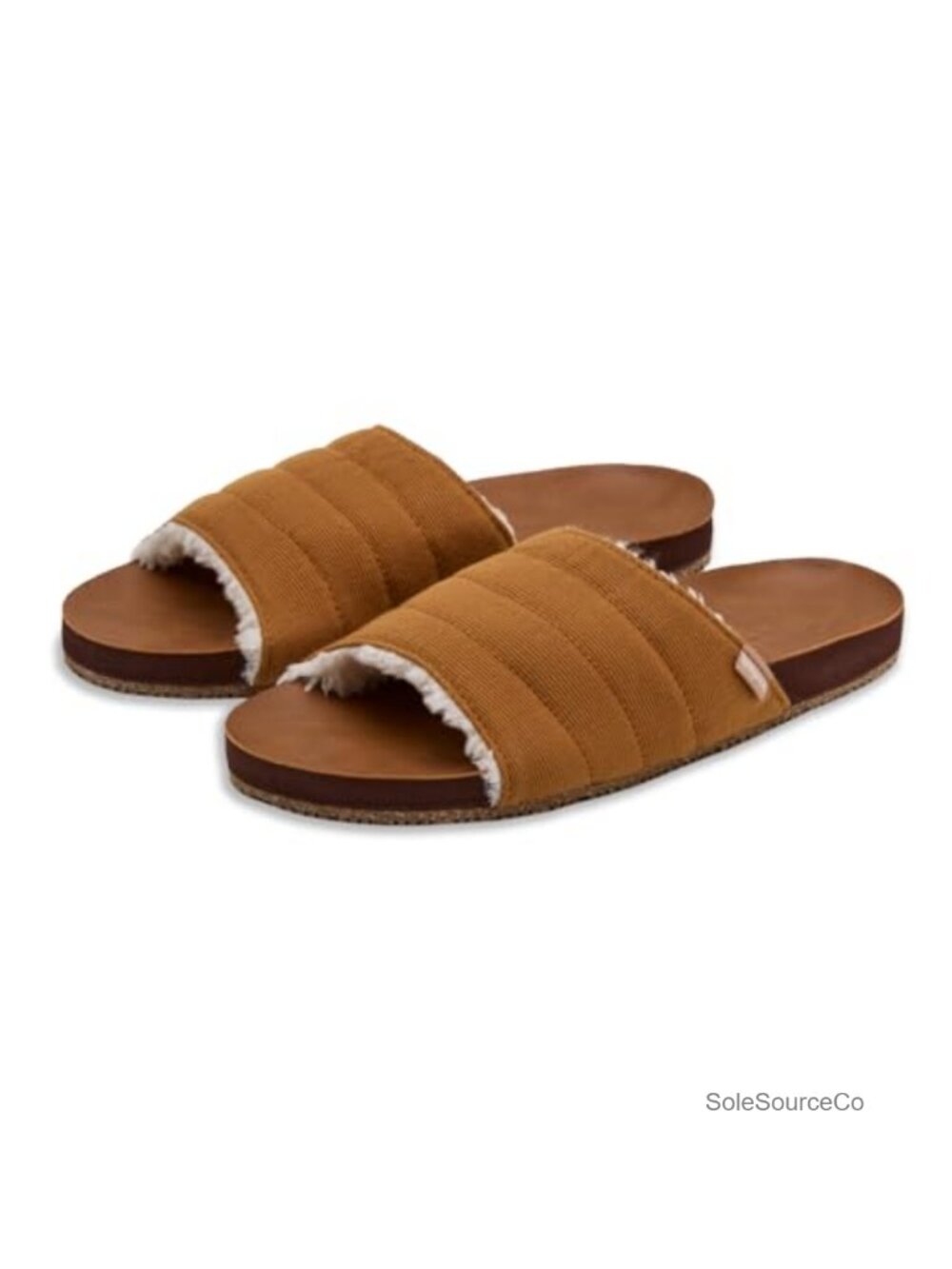 Sherpa-Lined Mule Slippers Indoor/Outdoor with Arch Support Yoga Mat Cushioning